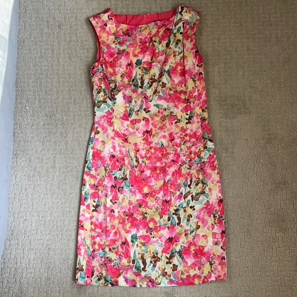 Ann Taylor silk floral dress
